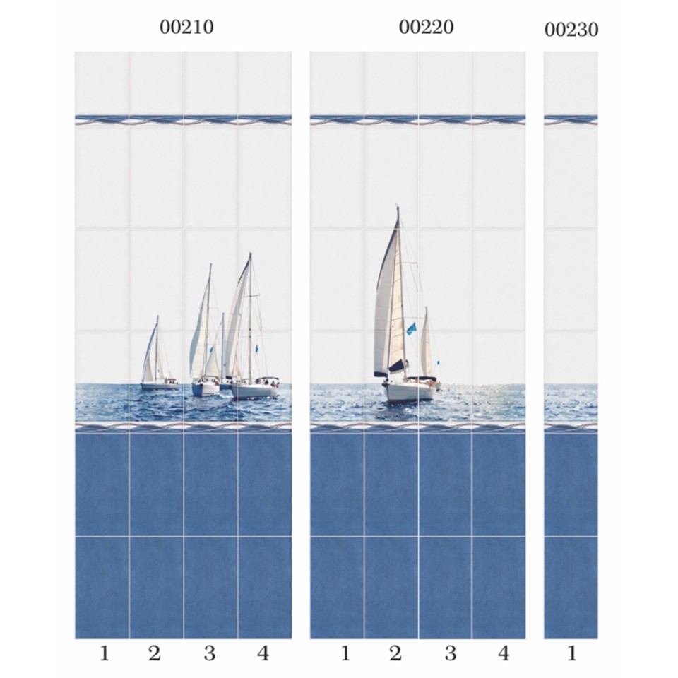 Стеновая панель ПВХ Panda 00230 Морской бриз фон 2700х250х8 мм, цена —  купить в Москве | МВ Трейд